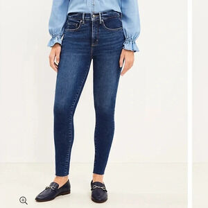 LOFT Women's Skinny Jeans - Dark Blue